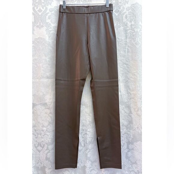 Blank NYC Women’s NWT Love Much Soft Vegan Leather Leggings In Brown Size 26 New - Picture 2 of 7